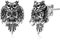 Halloween Totenkopf Ohrstecker 925 Sterling Silber Eule Schädel Gothic Punk Ohrringe Schmuck Geschenke für Damen Herren