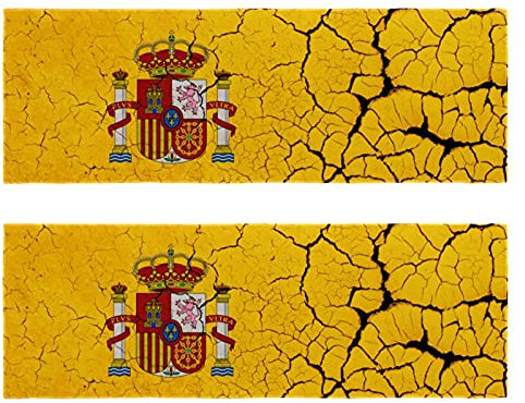 2 toallas de microfibra bandera de España con emblema toallas de entrenamiento deportivo