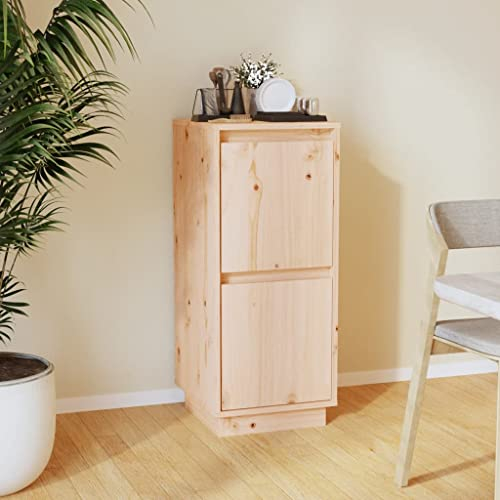 WIFESE Sideboard 31,5x34x75 cm Massivholz Kiefer Komodenschrank KüChenschrank Schlafzimmer Schrank Klein Badezimmerschrank Flur MöBel Allzweckschrank Kommode Flur Fernsehschrank