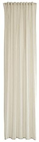 Homing Gardine einfarbig | Gemustert modern | dekorativ beige