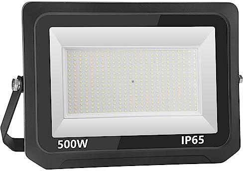 loyal 500W LED Strahler Außen 6000K Warmweiß, Superhell 50000LM LED Fluter Flutlicht, IP65 Wasserdicht LED Aussenstrahler, Innen- und Außenleuchten LED für Gärten Garage Hinterhof Flur