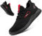 Hitmars Zapatos de Seguridad Hombre Zapatillas de Seguridad Mujer Zapatos de Trabajo Safety Shoes Comodos Zapatillas de Trabajo Cocina Negro EU40