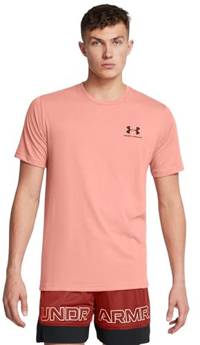 Under Armour T-shirt de sport à manches courtes pour homme, (696) Rose canyon / /, Taille M