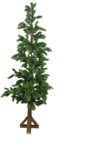 Tannenbaum Spritzguß und echtem Holzstamm,H:150cm, Sonderverkauf