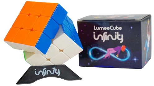 Lumeestar Zauberwürfel Infinity – Speed Cube 3x3 – Magnetic Cube für mentale Herausforderungen – Zauberwürfel 3x3 Inkl. Trainingsanleitung – Magic Cube ideal für Anfänger und Profis