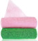 GEEHUA Lot de 2 éponges africaines exfoliantes africaines de qualité supérieure pour le bain - Long dos en nylon - Pour toutes les peaux - Pour gommage quotidien du dos et du corps (rose, vert)