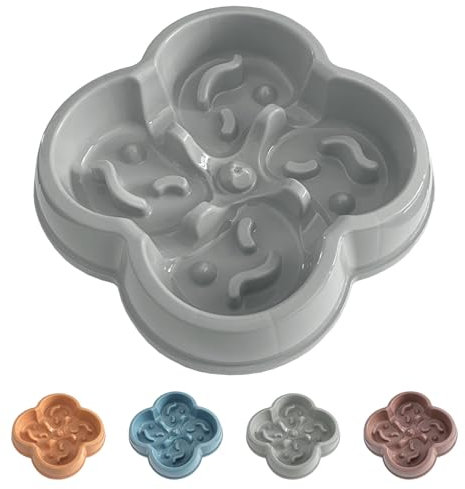 LOS ANDES Slow Feeder Dog Bowl Small, Slow Eating Dog Bowl Stop Feeding Bowl Anti-Choking Bloat Non Skid Puzzle Feeder Healthy Eating Bowl for Small Medium Size Dogs