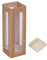Jievmrs Schirmständer Schirmständer aus Acryl und Holz mit Abnehmbarer Abtropfschale, Durchsichtiger Schirmständer für Den Eingangsbereich, Quadratisches Regal für Gehstöcke zu Hause(Natural)