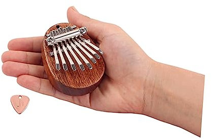 Generic 1stück Mini Tasten Kalimba Fingerpiano Mit Pick Tragbares Musikinstrument Für Anfänger Braun Für Musikliebhaber Und Partys Fördert Fingerfertigkeit Und Koordination