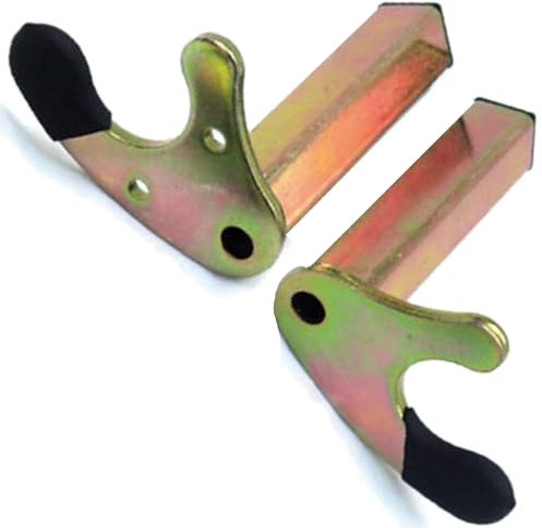 2 supporti a U per cavalletto universale coppia di cavalletti posteriori tondi a U per moto di carico fino a 400 kg, adattatori ganci e accessori, con custodia in pelle