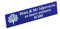 Plaque Boite Aux Lettres Aluminium Bleu Personnalisable Adhésif - Dimension 100x25mm - Epaisseur 1mm - Résistant Aux Intempéries et UV - Léger et Facile à Poser