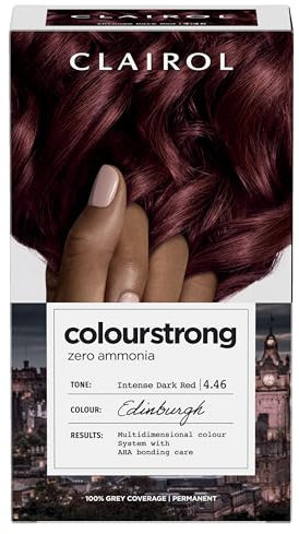 Clairol Colour Strong Permanent Hair Dye - 4.46 Intense Dark Red