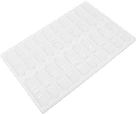OKUMEYR 20-slot Plastic Microscope Slide Staining Tray Base for Laboratory Storage and Drying of Microscope Slides
