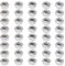 DMLENGOIN Skateboard Truck Nuts Carbon Steel Axes for Stable Connection Skateboard Hardware Kit (Silver)