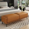 SOFACHEN Sitzbank Polsterbank, Bettbank, Bettbank Garderobenbank, schuhbank mit sitzfläche, Für Schlafzimmer, Wohnzimmer, Flur(Orange,47.2(120cm))