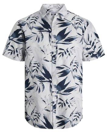 JACK & JONES Herren Jjhonolulu AOP Shirt Ss Jnr