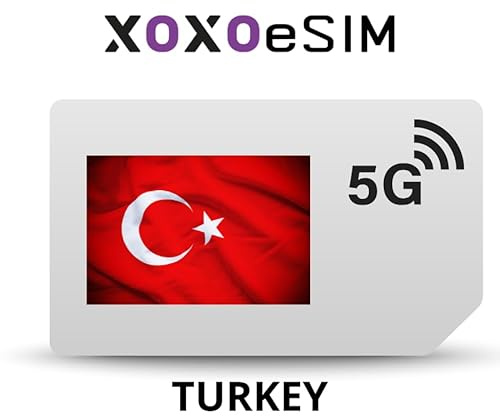 eSIM Karte Türkei Mobiles Internet in der Türkei - 10GB 30 Tage - OHNE REGISTUNG (5GB)