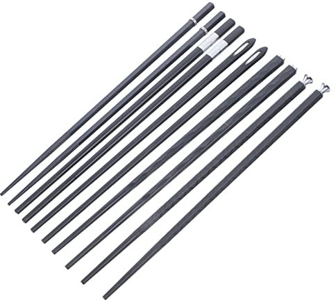 Cabilock 5 Pairs Reusable Non Slip Glass Fiber Chopsticks Heat Resistant Household Tableware for Japanese and Chinese Cuisine for Beginners Elegant Design to Enhance Dining Experience