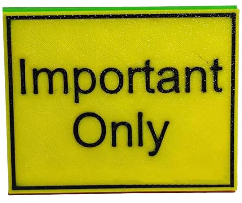 Generico Cartel de mesa – 3D señal decorativa | Colorida – No molestar solo entra importante para oficina, escritorio, sala de reuniones, accesorio