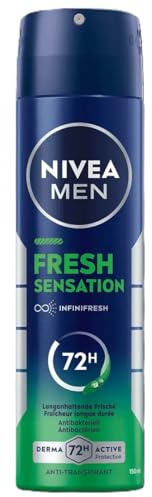 6er Pack - Nivea Men Deospray, Antitranspirant,bis zu 72 Stunden Schutz - Fresh Sensation - 150ml