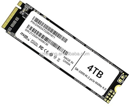 Générique NV-Me 4To SSD M.2 PCIe 4.0 2280, Disque Dur SSD Internes, Jusqu’à 7300 Mo/s, Compatible avec PS5 et Ordinateurs Portables et de Bureau(FX991)