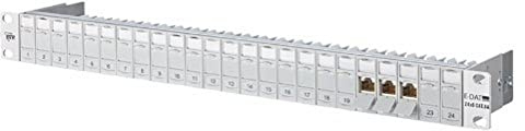 BTR E-Dat 24x8 Patchfeld (24 Ports) grau
