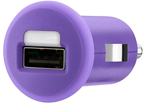 Belkin 1A USB Micro Car Charger - Purple