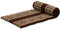 livasia Rollmatte Rollmatratze M schmal Einzelbett - 200x75x4,5cm - Gästebett Gästematratze 1 Person mit Muster, Reisebett Kofferraum outdoor, Thaimatte Kapok Garten handgefertigt (Braun/Elefanten)