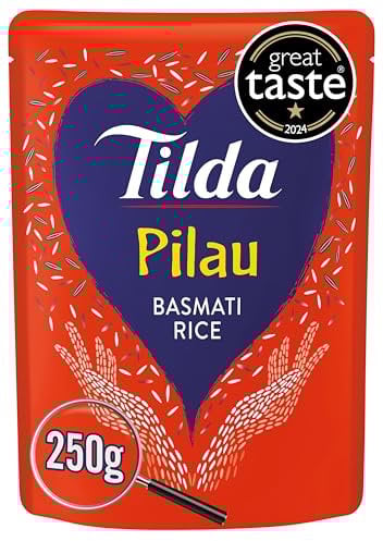 Tilda Pilau Steamed Basmati Rice, 250 grams
