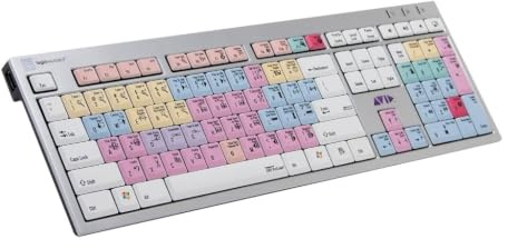 LogicKeyboard LKB-PT-AJPU-FR Tastatur, Avid Pro Tools Weiß/Bunt