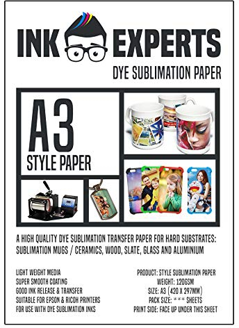 Ink Experts Sublimationspapier, A3, 120 g/m², 100 Stück