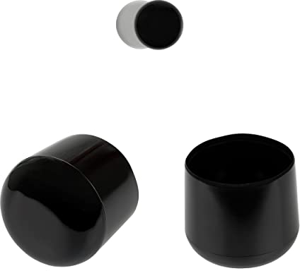 10 Piezas de Tapas de plastico Redondas para Tubos, tamaños de 63mm a 90mm, Protector Patas sillas, Tacos, conteras, topes, tapon (para Tubos ø-Exterior: 90-91mm / 3 Pulgadas)