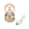 Ymiko Retro LED Nachtlicht USB wiederaufladbare Tischlampe Nachttisch Lampe für Schlafzimmer, Flur, Küche(Gold)