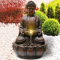 Gartenbrunnen Zen Brunnen Zierbrunnen Zimmerbrunnen Springbrunnen Brunnen 230V Wasserfall Wasserspiel für Garten, Gartenteich, Terrasse, Balkon Sehr Dekorativ