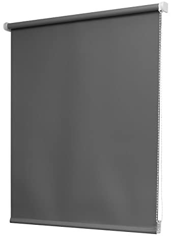 Estores Basic 15953 - Verdunkelungsrollo, Dunkelgrau, 100 x 180 cm, 1 Stück