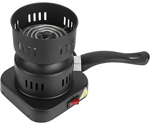 Zerodis Quemador de carbón, Estufa de carbón Tubular de Calentamiento rápido de 1000 W, Mini Calentador eléctrico de té y café, Accesorio para Barbacoa