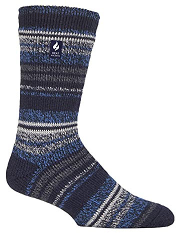 HEAT HOLDERS - Herren Winter Extra Warm Thermosocken für Geschenk | Innenfleece Socken (DE/NL/SE/PL, Numerisch, 39, 45, Regular, Regular, Marine (Bari))