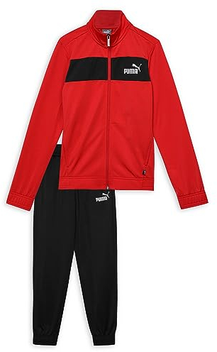 PUMA Jungen Poly Suit Cl B Trainingsanzug, Rot (High Risk Red), 116 EU