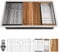 Couoko 32 Inch Undermount Kitchen Sink Workstation 16 Gauge Stainless Steel Ledge Round Corners Single Bowl Sink Large Deep Under Counter Kitchen Sinks Basin, 32x19x9
