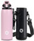Fjbottle Borraccia Termica acciaio inox 1L, 800ml, 600ml, 400ml Bottiglia Termica per bambini Senza Perdite - Senza BPA Borracce palestra per Scuola, Sport, Yoga, Palestra