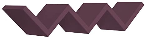 MODULARREDO | SAETTA Mensola da Muro, Mensola Cameretta, Mensola da Parete, 57x11 p15.5 cm, Viola Melanzana, Kit Tasselli Incluso - Made in Italy