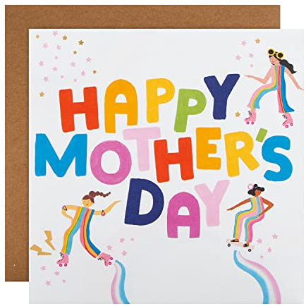 Hallmark Muttertagskarte – modernes buntes Jazzy-Design