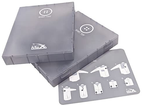 Cabin Max Shirt Tidy Carrier Double Pack | Shirt Travel Case to Keep Shirts Crease Free | Shirt Folder | Travel Accessories and Gifts for Men (Clear)