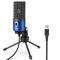 FIFINE Condensatore a Microfono studio kit, USB Microfono Computer con Braccio per Microfoni Regolabile e Filtro Anti-pop per Strumenti Voice Overs Registrazione Podcasting YouTube Gaming