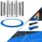 AREBOS Coussin de Protection pour Trampoline + Filet / 244, 305, 366, 396, 430, 460 et 490 cm/Filet pour 6 ou 8 tiges (460 cm, Filet pour 12 tiges)