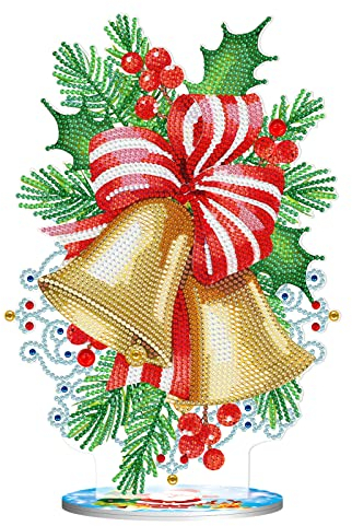 5D Diamond Painting Weihnachten Deko, DIY Diamant Painting Bilder, Weihnachten Diamond Painting Ornamente Weihnachtsdeko Geschenk (D)
