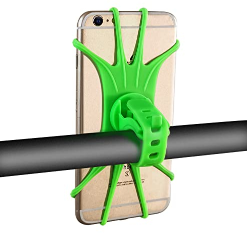 ZHJINGYU Handyhalterung Fahrrad, Abnehmbar 360° Drehbarer, Motorrad und Fahrrad Handyhalterung Kompatibel mit iPhone 16/15/14/Pro, 4,5-7,0 Zoll Smartphone (Grün)