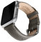Archer Watch Straps - Top Grain Leather Straps for Apple Watch (Pewter Gray/Natural White Thread, Matte Silver Hardware, 40/41/42mm)