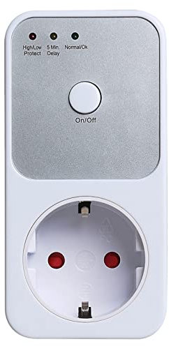 Protector automático de tensión interruptor de enchufe ac220v protector de Seguridad de Sobretensión de alimentación EU enchufe protector de refrigerador- 1 pieza