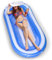 Bouee Piscine,Douthfolle Matelas Gonflable Piscine Bouee Piscine Adulte Hamac Gonflable Piscine Flottantes Hamac,Idéal pour la Plage, la Piscine, Le lac, la Fête d'été dans Le Jardin